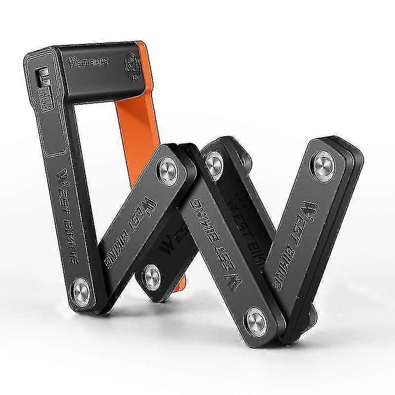 Foldable Bicycle Lock Heavy Duty Anti Theft Secure Guard Cycling Chain Lock