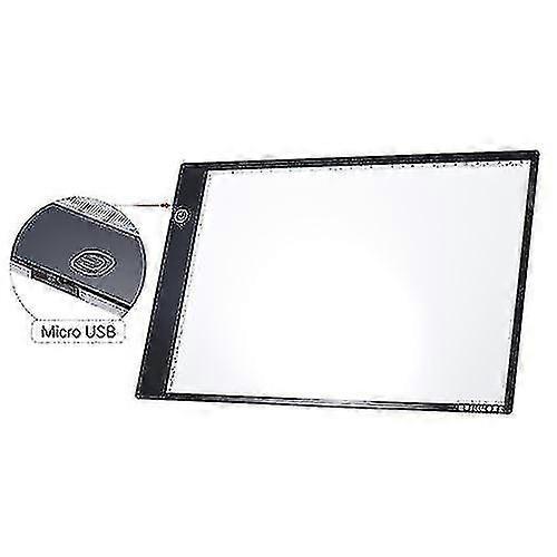 A4 Super Slim Led Light Shelf With Usb Cable Adjustable Brightness Drawing Sketching Tablet Architec