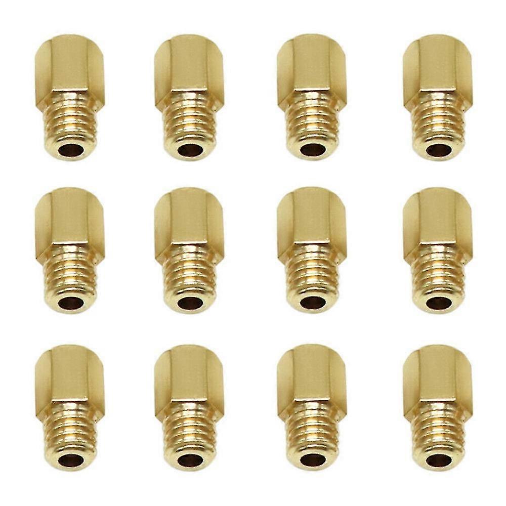 12Pcs Motorcycle Carburetor Main Jet Carburettor Main Nozzle Gauge Nozzle for Mikuni VM TM Carb 90-