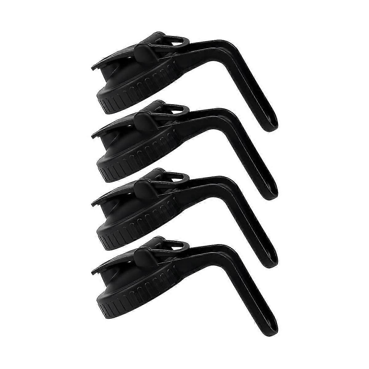 Wide Mouth Jar Pour Spout Lids With Handle Reusable Plastic Flip Cap Lid,leak-proof Airtight Seal(j