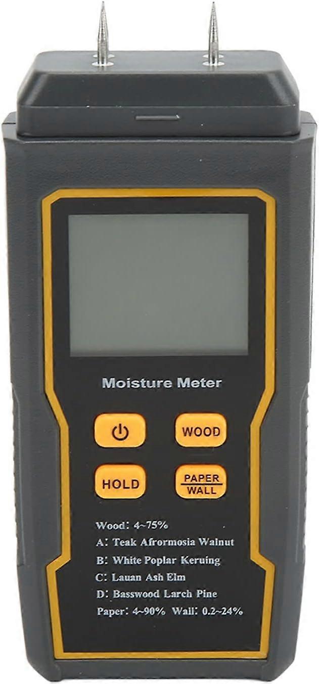 Wall Moisture Detector, 4 Measurement Modes Backlight Lcd Display High Accuracy Moisture Meter Auto Power Off For Building Materials(4 Pin)