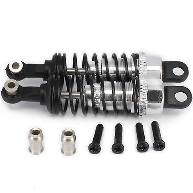 2 Pcs Oil Adjustable 65Mm Damper for Rc Car 1/18 A959 A969 A979 K929 ,Silver