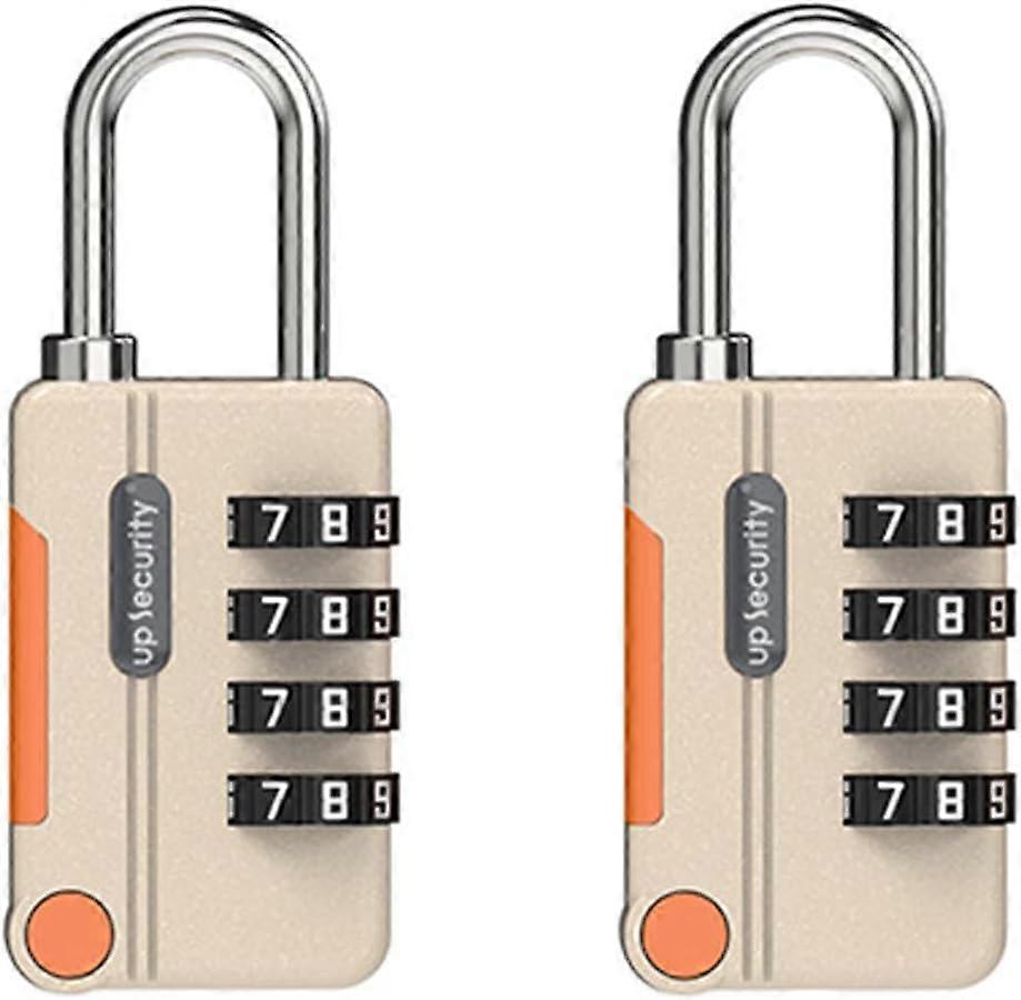 2 Pack Combination Lock,Suitcase Lock,Resettable Weatherproof Combination Padlock,4 Digit Smooth Dial, Alloy Lock