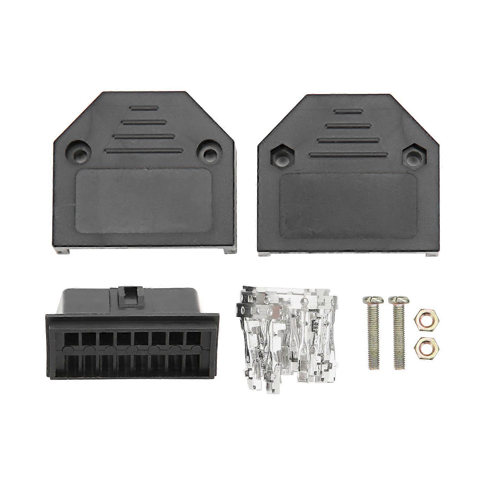 16Pin Universal OBD2 Plug Male Connector OBD Connect Adapter Kit Car Diagnostic Scan Tool