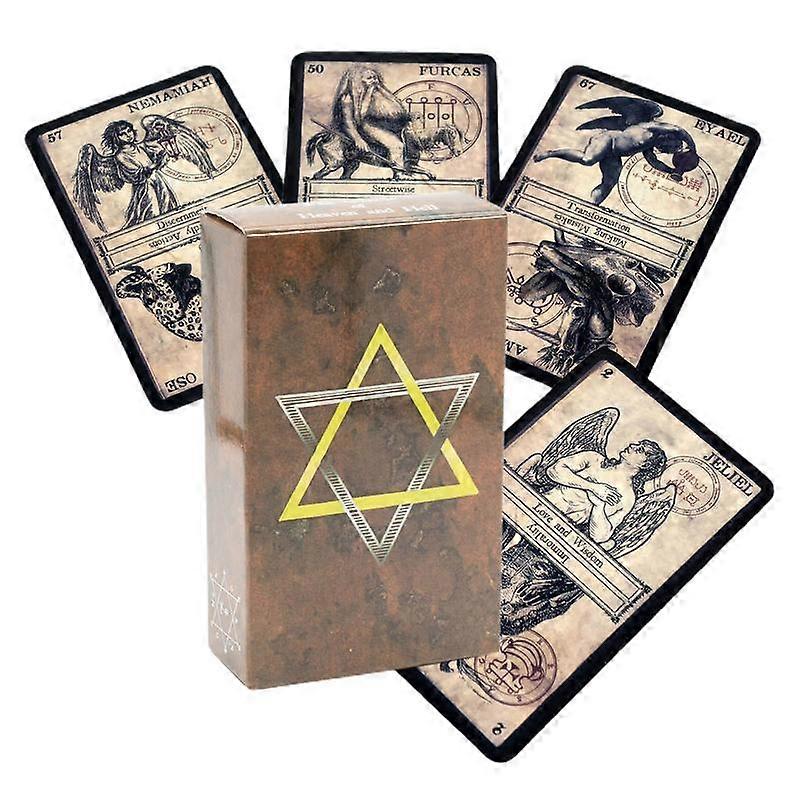 Oracle Cards The Oracle of Heaven and Hell Cards Board Game English Version Standard Tarot Decks for Witch Gift Party Favors
