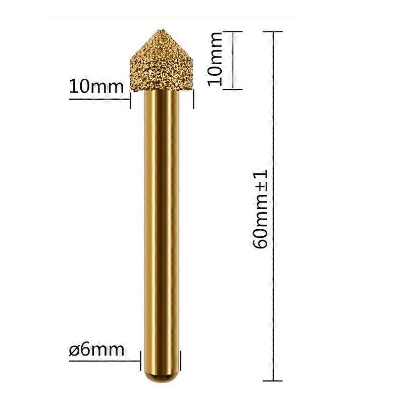 Diamond Grinding Burr Drill Bit Coarse Rotary Bits 6mm Universal Fitment Rotary Tool for Wood & Stone Carving New