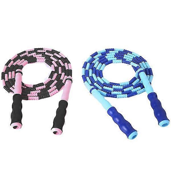 2 Pieces Soft Beaded Adjustable Segmented Tangle-free
