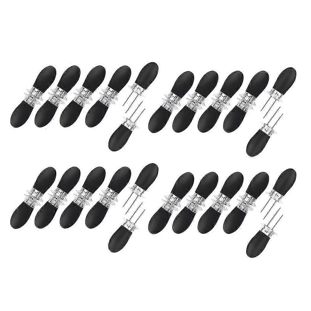 20pcs/10 Pairs Corn Holders Portable Fruit Holder Barbecue Supplies Stainless Steel Corn On The Cob