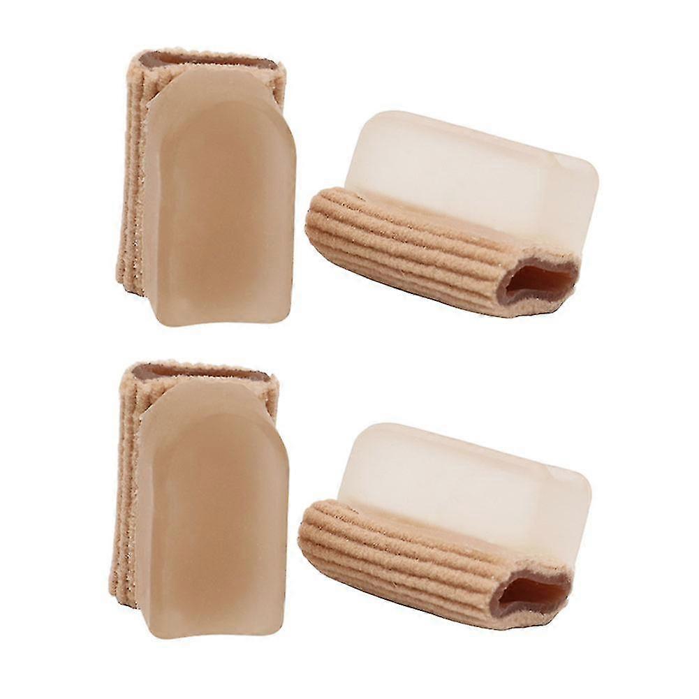 4pcs/pack Spacer For Overlapping Toe Separator Elastic Sleeve Tube Bunion