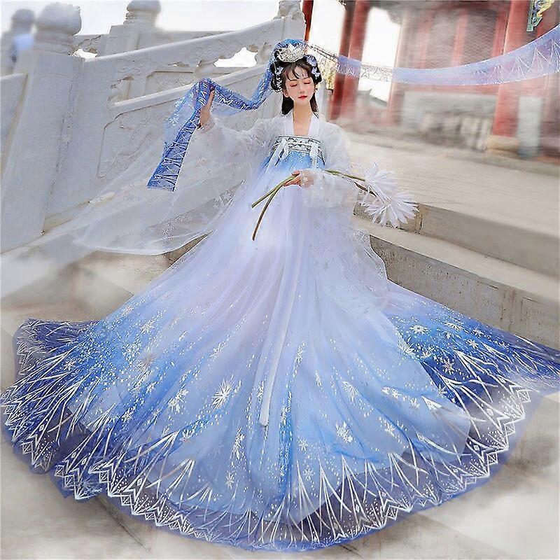 JWL- Carol Star Sequins Gradient Shimmering Women Gown Set Traditional Chinese  Dress Hanfu Prom Formal Birthday Christmas Gift | Fruugo NO