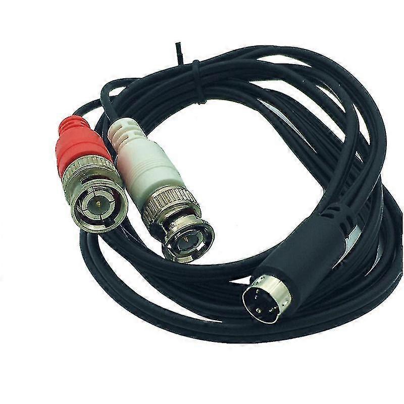 S-video 4-pinners hannplugg til to BNC hannplugger Y-splitterkontaktadapterkabel 25 cm/1,5 m
