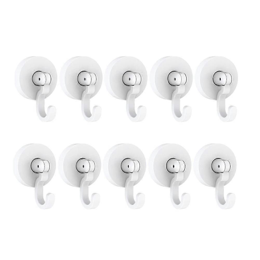 Powerful Adhesive Ceiling Hooks, 10 Packs No Damage Wall Hooks Shower Hooks, Heavy Duty Waterproof