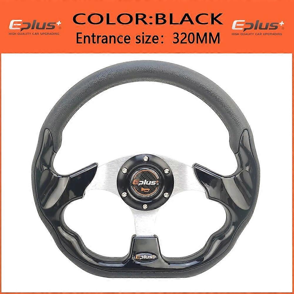 EPLUS Car Sport Volante Tipo de Corrida de Alta Qualidade Universal 13 Polegadas 320MM Alumínio PU 4 Cor Modificado Auto Styling