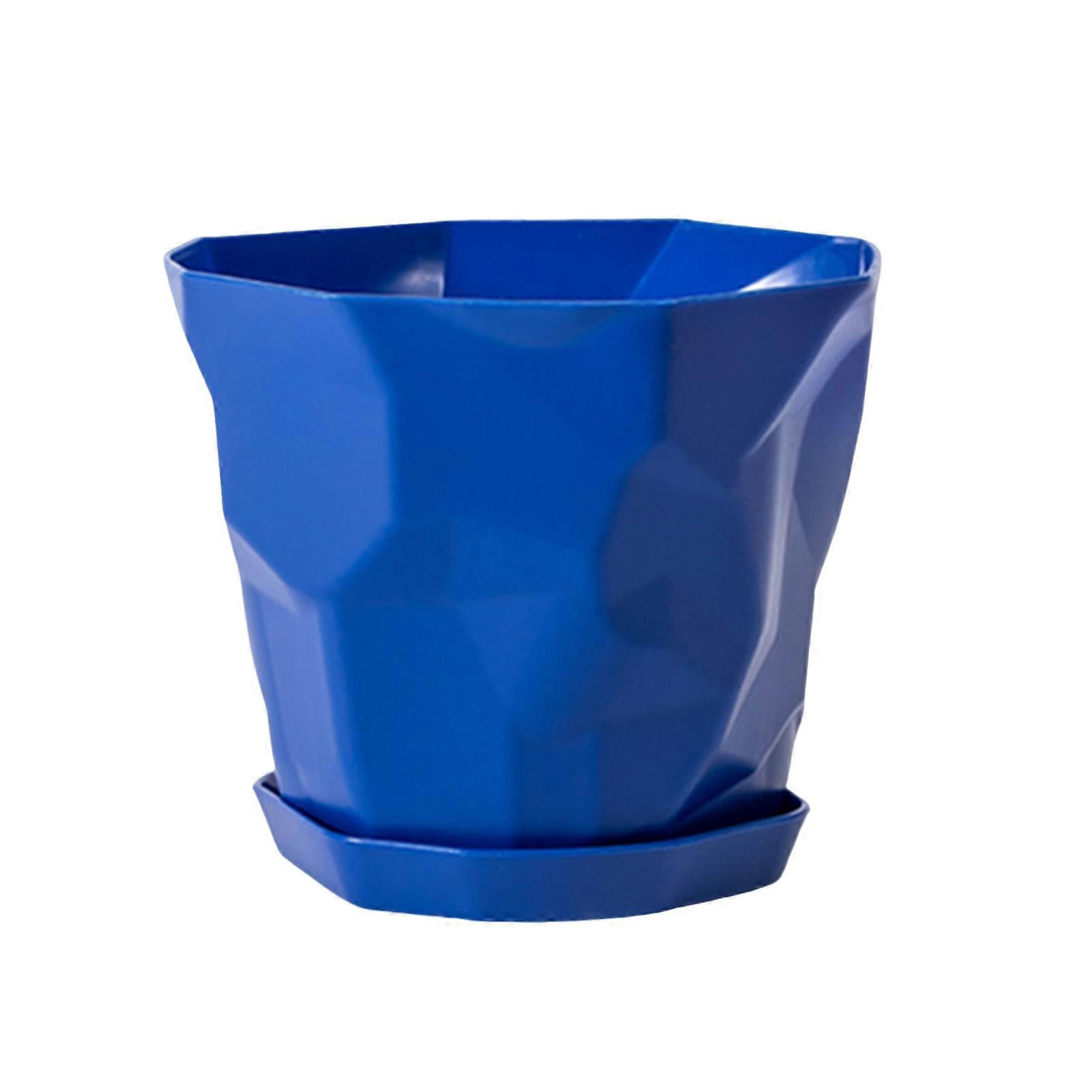 Flowerpot Durable Stable Decorative Breathable Succulents Nursery Garden Planter with Tray for Home KAESI