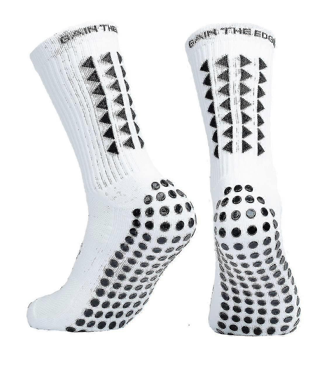 الجوارب قبضة الحافة جوارب كرة القدم للرجال جوارب كرة القدم المضادة للانزلاق جوارب كرة القدم البيضاء جوارب غير قابلة للانزلاق للرجال