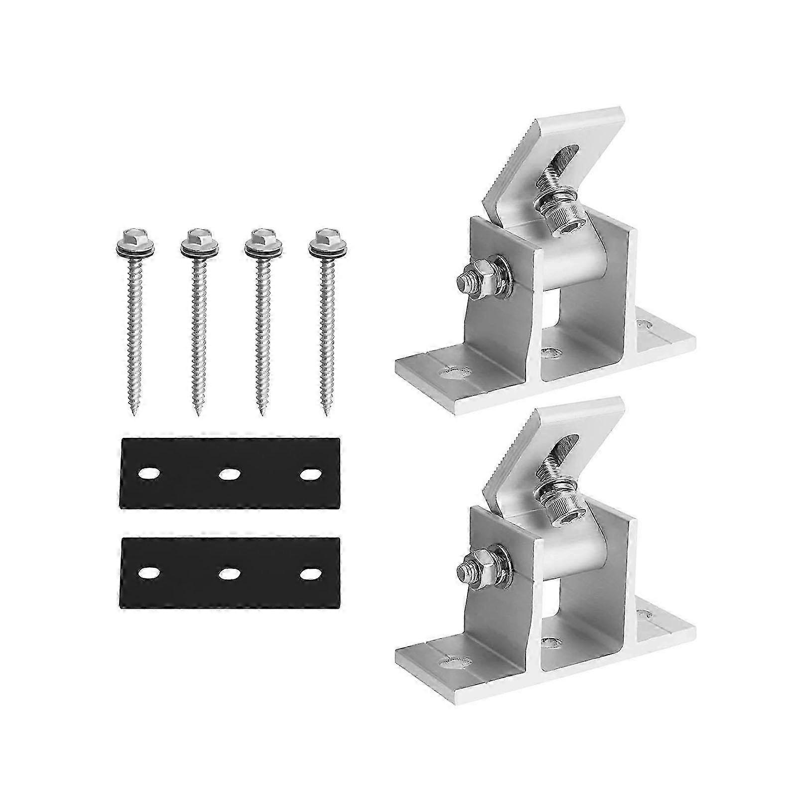 2Pcs Solar Panel Bracket Sturdy Solar Panel Holder for Ship Trailers Campers