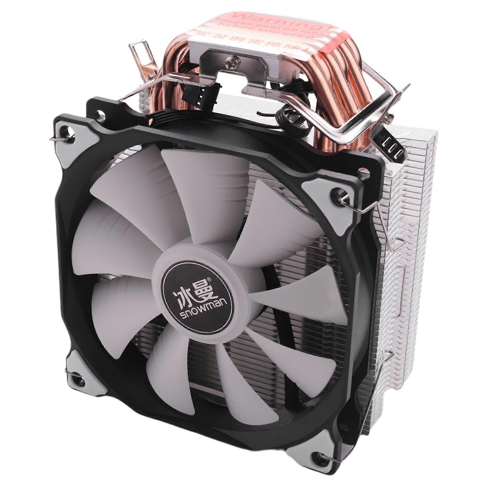 SNOWMAN 4PIN CPU cooler 6 heatpipe Single fan cooling 12cm fan LGA775 1151 115x 1366 support Intel