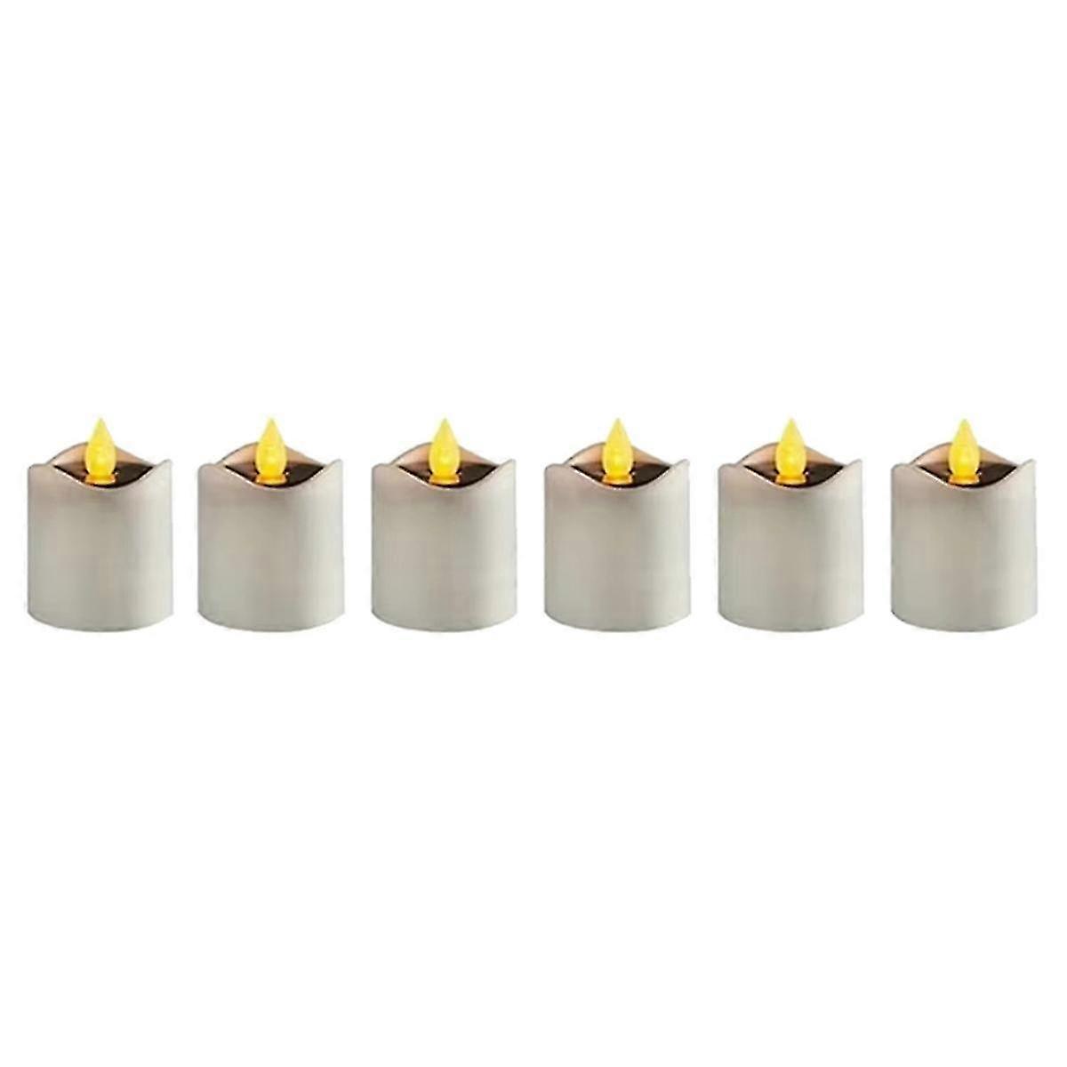 Romantic Flickering Solar Flameless LED Candle Light Tea Light Simulation for Outdoor Wedding Decor