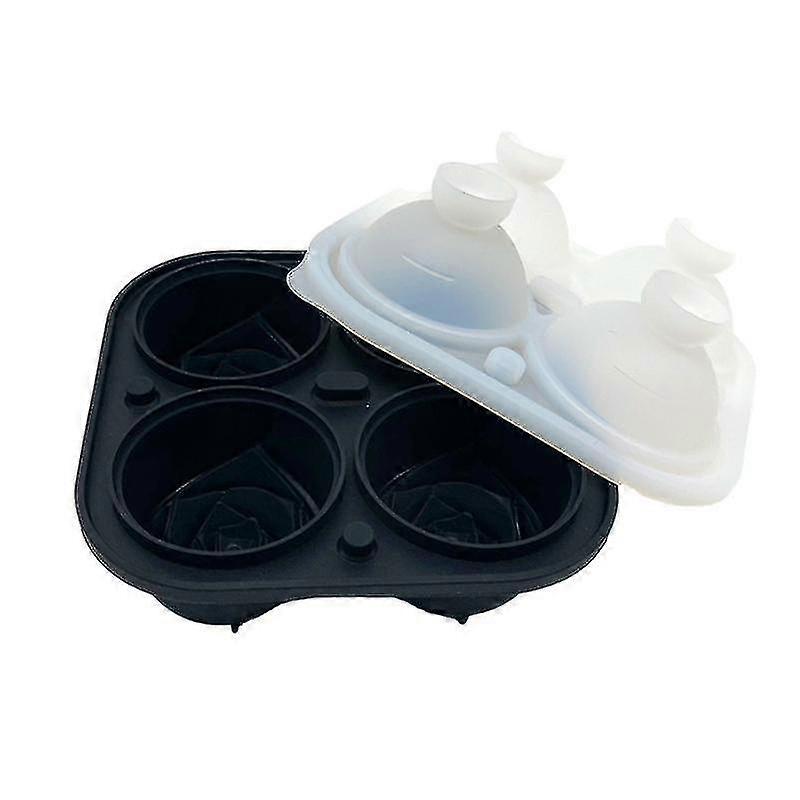 Rose Ice Mold Anti-leakage Portable 4 Grids Reusable Silicone Ice Cube Mold For Bar-zzy