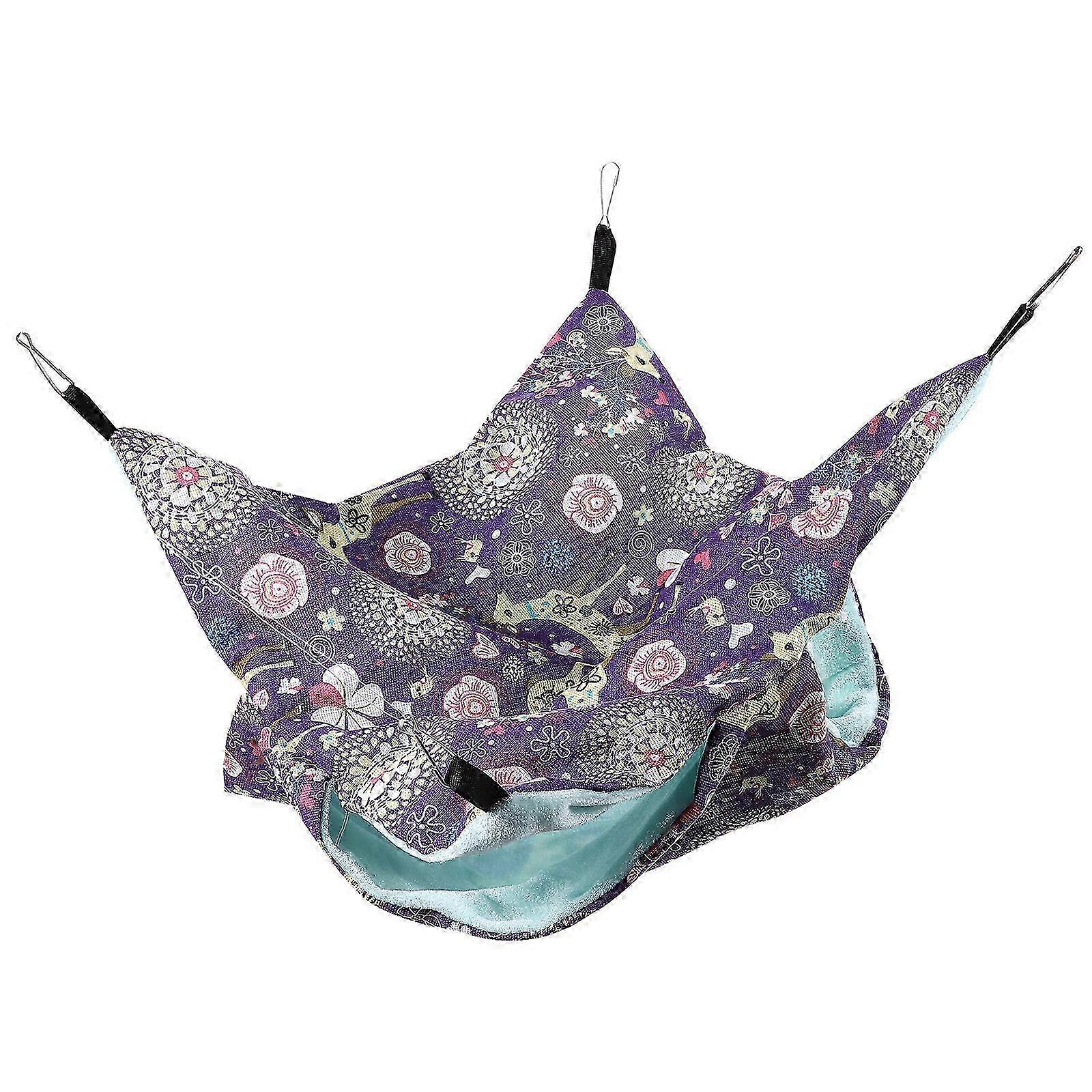 Hamster Warm Bed Double Layer Hammock Hamster Winter Warm Hideout Cotton Nest