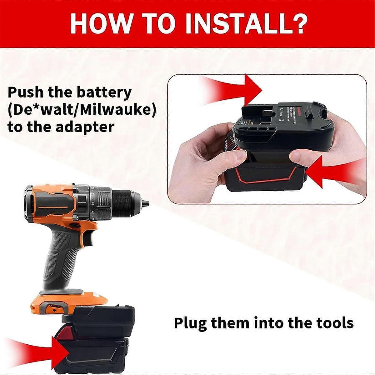 DM18AR Battery Adapter for for Li-Ion Battery Convert to for / 18V Tool Electric Drill Use