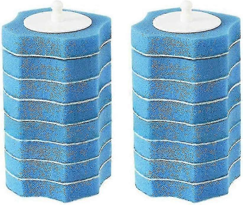 Lot de 16 têtes de rechange jetables pour brosses WC