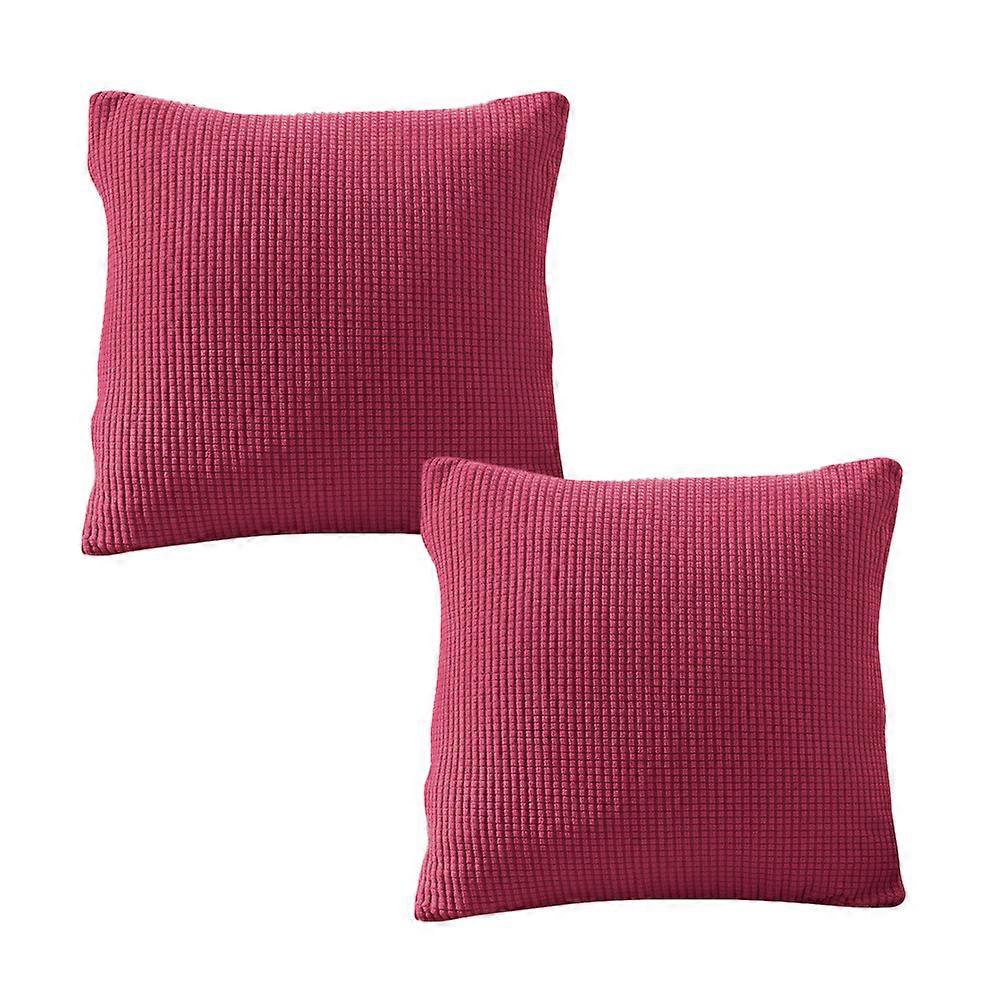 Square pillow cover with Comfortable decorative corn grain stripes andCorduroy soft