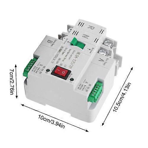 2P 63A Dual Power Automatic Transfer Switch For Generator Changeover Switch