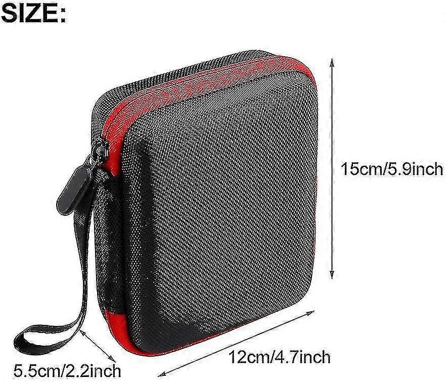 Guitar Pick Storage Case, Zipper Closure, Divisional Design, Storage Pouch