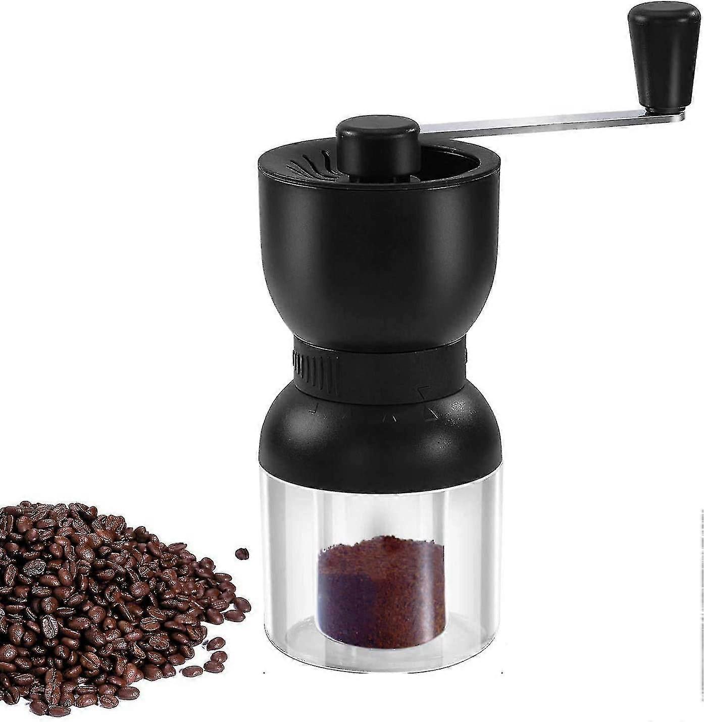 Manual   Grinder, 4 Sizes Adjustable Grinding, Anti-Jumping Bean Design