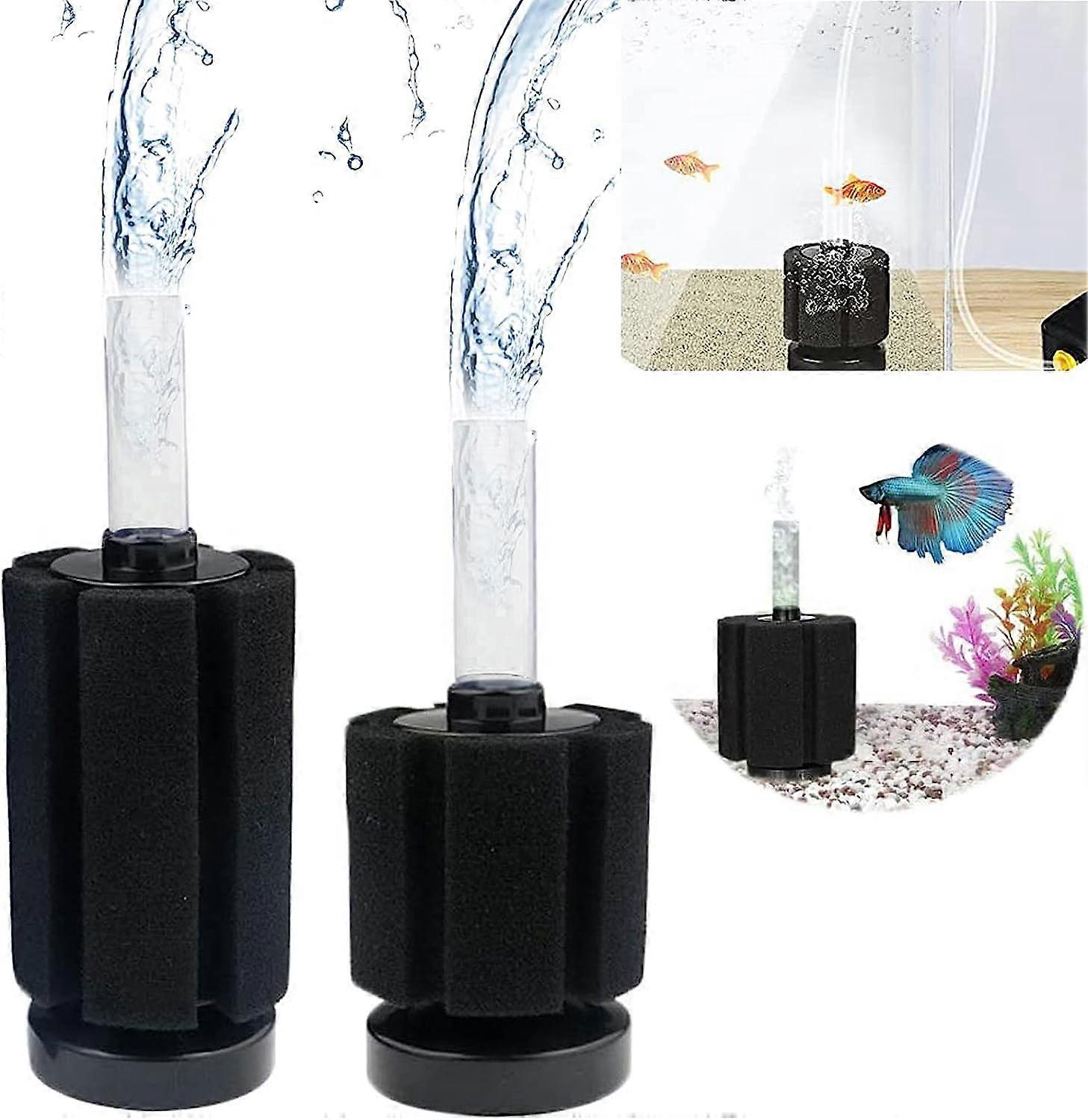 Set of 2 aquarium filters (black)