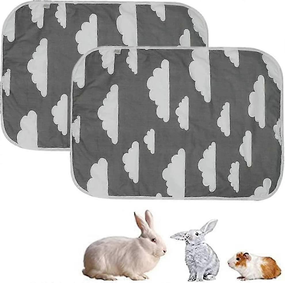Guinea Pig Cage Liners, 2 Pack Waterproof Guinea Pig Bed Machine-washed
