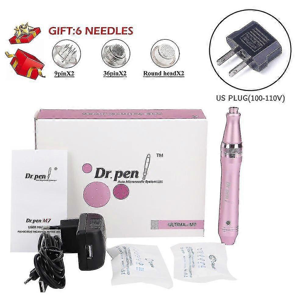 ד"ר פן Ultima M7 עם 8pcs מחסנית מקצועי Derma עט חוטי עט עיסוי מכונת טיפוח העור כלי פנים