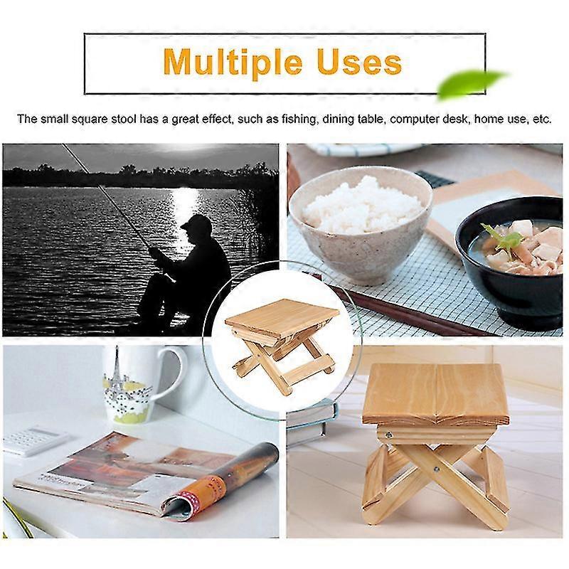 木製スツールチェア釣りレストシート竹ベースキッチンバスルームホーム