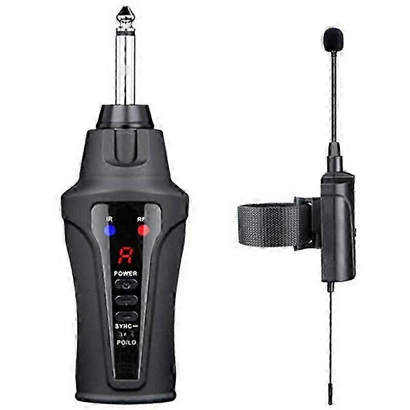 Flöjt Mikrofon Instrument Trådlös Mikrofon Micro-Gooseneck Plocka Upp Mottagare och Sändarsystem För Flöjt