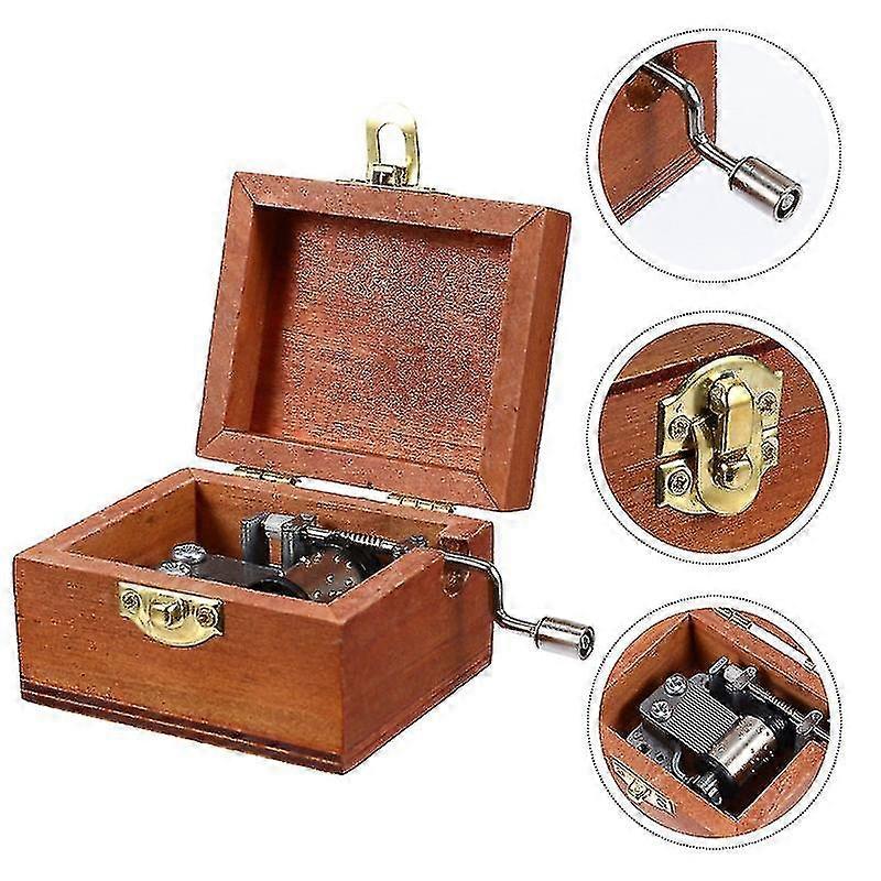 1pcアイアンタワーオルゴール素敵なマニュアルオルゴール時計仕掛けのオルゴール友達の子供用