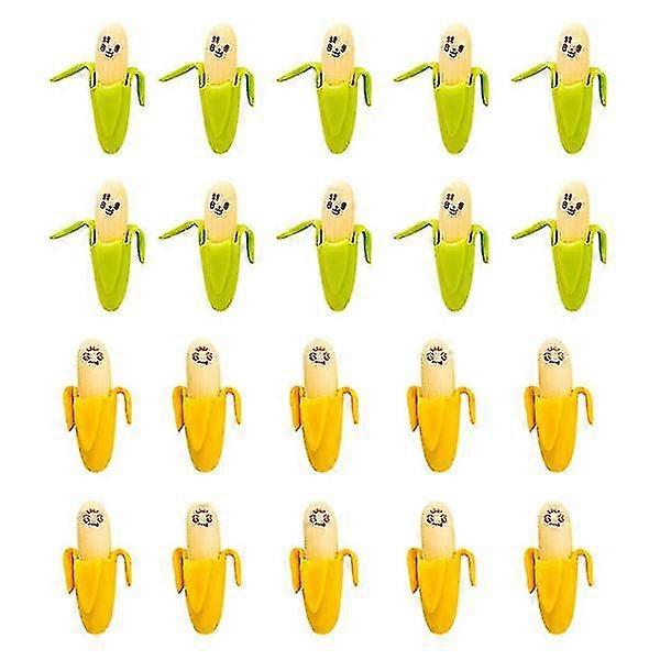 40pcs Creative Banana Shaped Erasers Students Erasers Students Stationery