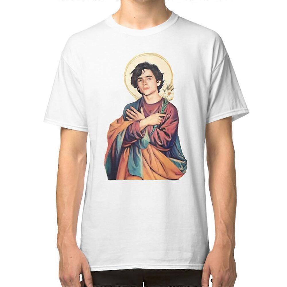 Timothee Chalamet Saint/God Sticker T-shirt