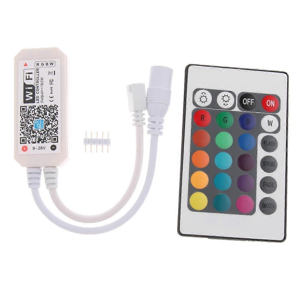 RGBW 24 Keys Remote Control Wifi LED Strip Lights Controller