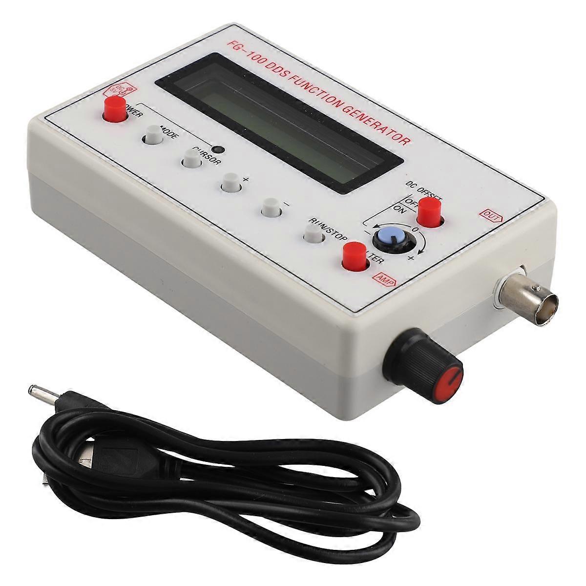 Générateur de signaux de fonction DDS FG-100, compteur de fréquence 0,01 Hz - 500 kHz, module source de signaux