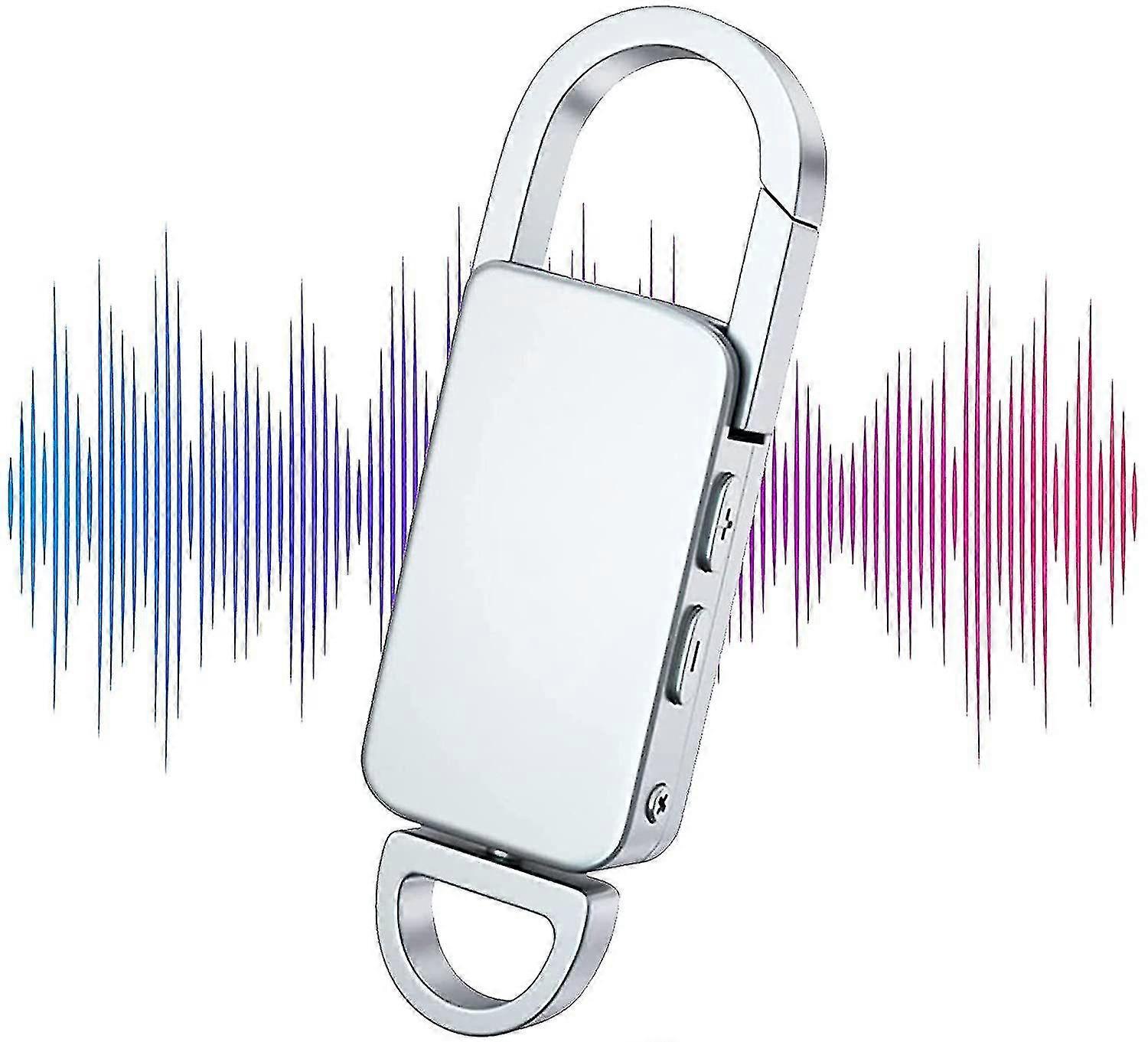 Keychain Voice Recorder, Usb Digital Voice Recorder For Lectures, Meetings, Classrooms- 32gb(silver)