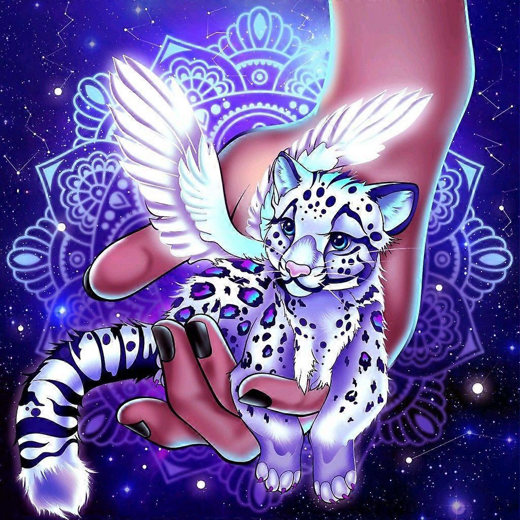 DWW-30 x 40 cm, Tiger Landscape Painting in Moonlight Diamond Painting Diamond Embroidery Painting5D Canvas Painting for Children and Adults, Rhinesto