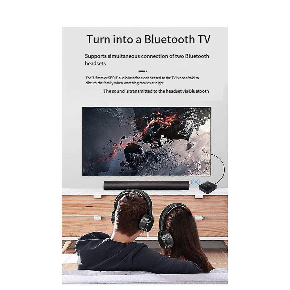 Bluetooth audio vysílač Model BTC880 Bezdrátový adaptér Bluetooth 5.0 Multifunkční audio přijímač 2 v 1