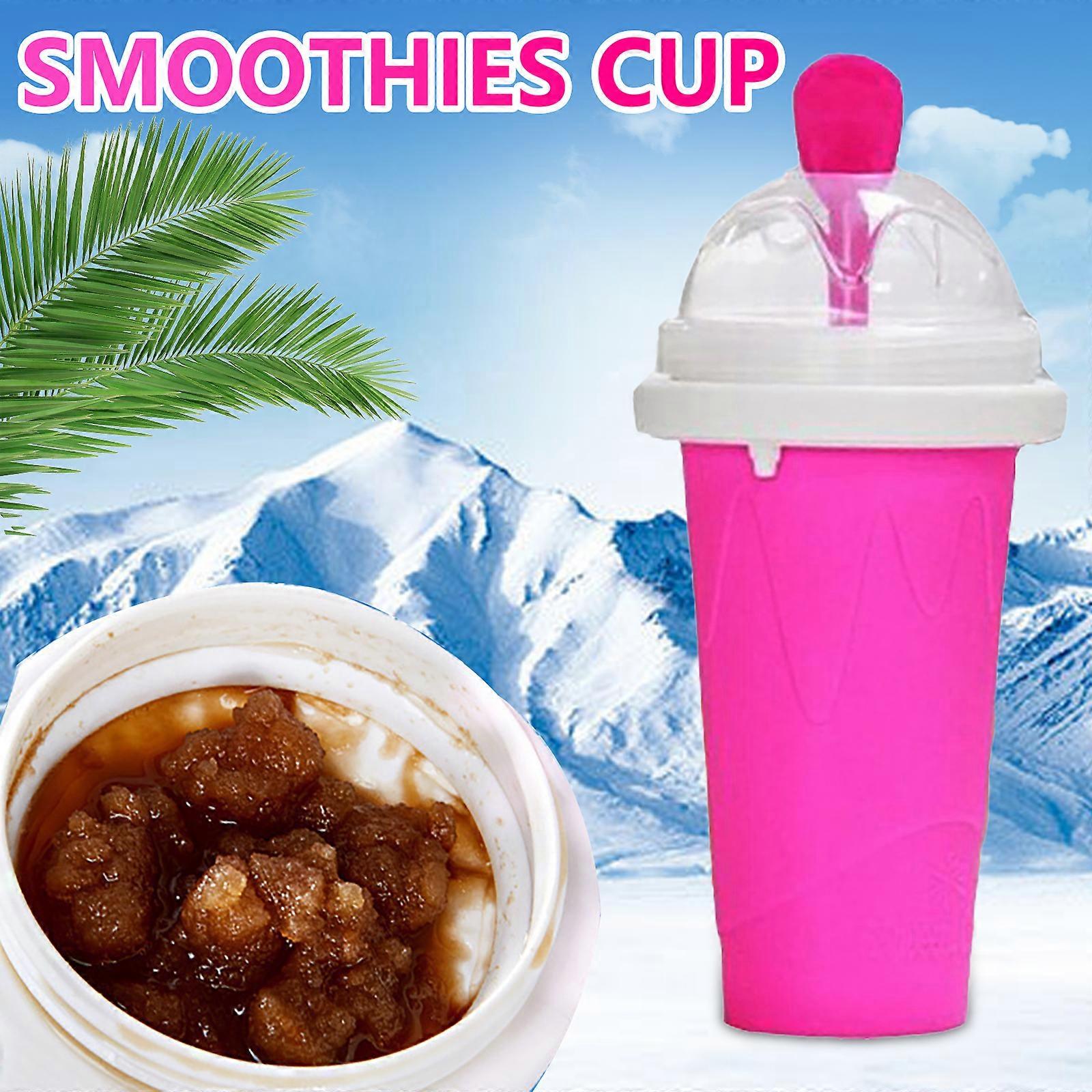 Smoothies Cup Eco-Friendly Double Layer Silicone Slushy Ice Cream Maker For Home