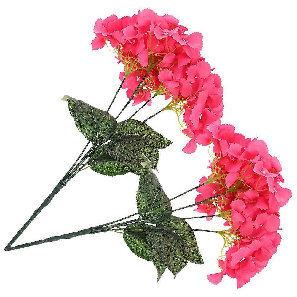 2pcs Simulation Hydrangea Artificial Flowers Realistic Hydrangea Flowers Bouquet for Wedding Party