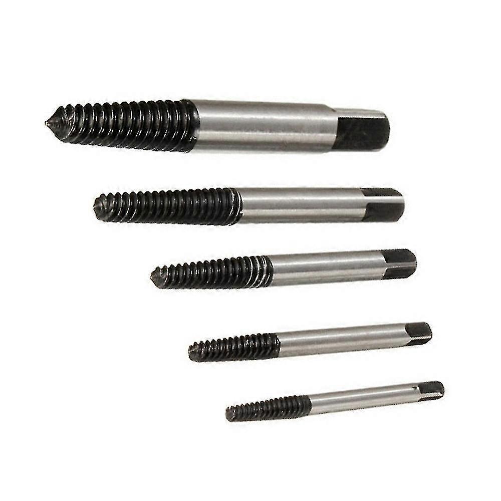 5pcs Screw Extractor Drill Bits Guide Broken Damaged Bolt Remover Q