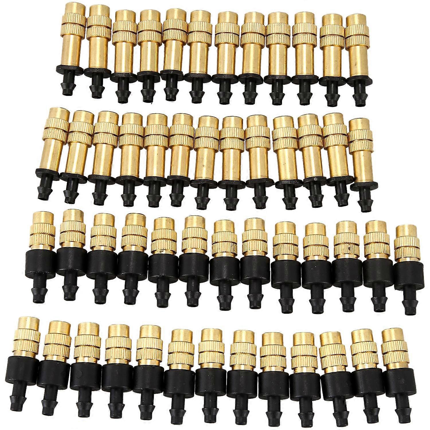 50PCS Adjustable Sprayer Brass Misting Nozzle Atomizing Sprinkler for Mini Drip Garden Watering Irr