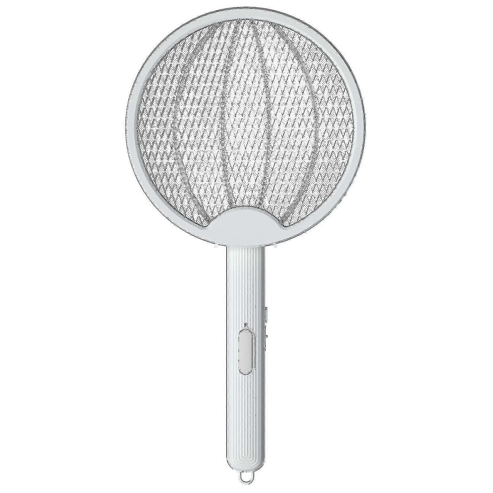 Foldable Electric Fly Swatter Mosquito Racket Adjustable Wall Mounted Handheld Rechargeable