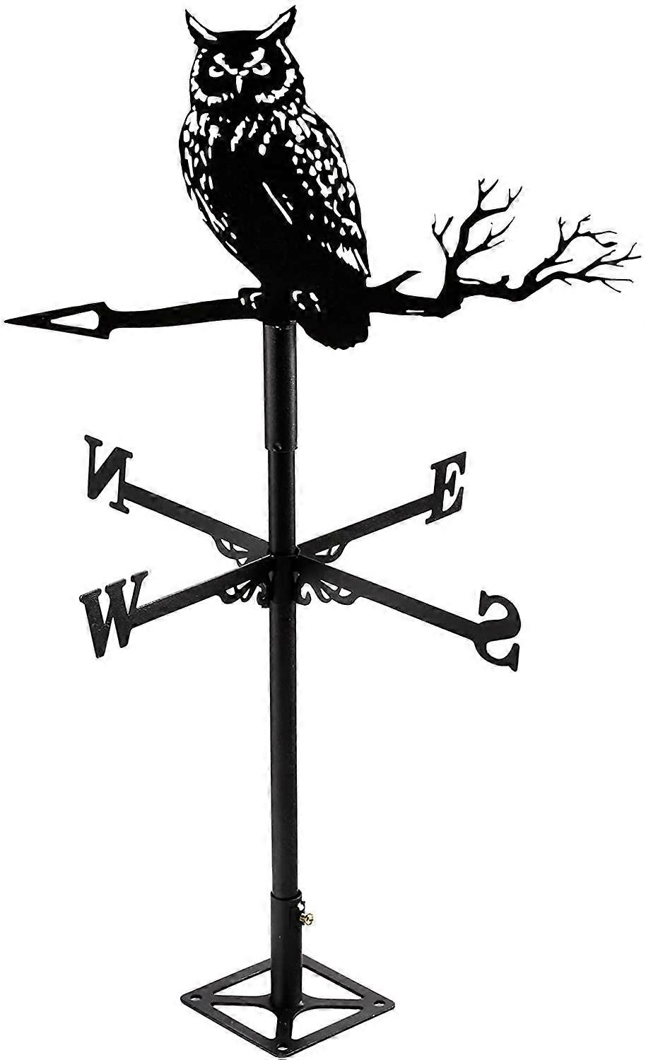 Dekorativ Ugle Weathervane - Rustfrit Stål - Sort