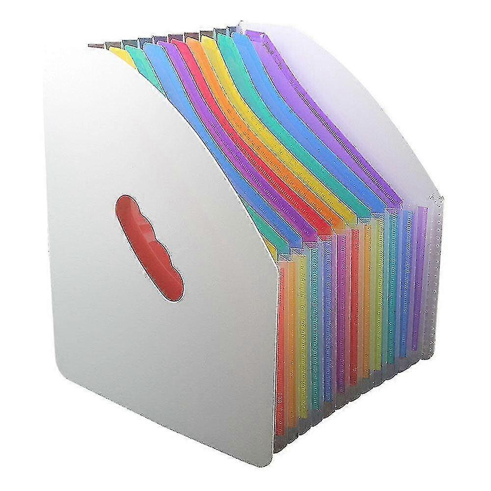 large Capacity Rainbow Vertical A4 Organ Package For Student Teacher File Shelf Storage Supplies